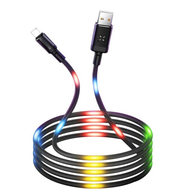 کابل تبدیل USB به لایتنینگ کنترل صوتی چراغ دار جویروم مدل S-123ON16