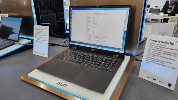 MSI "MSI یک لپ تاپ مجهز به پردازنده میتیور لیک اینتل را در نمایشگاه Computex 2023 به نمایش گذاشت"
