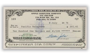 استیو جابز حراج