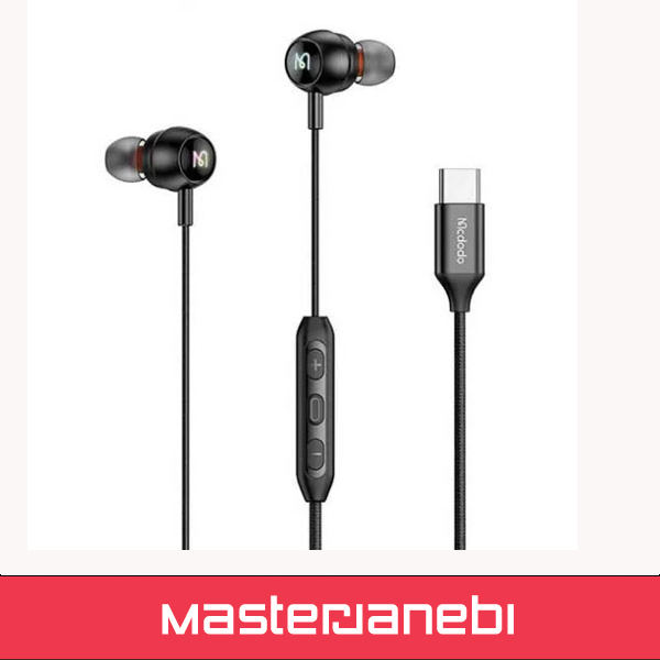 هندزفری سیم دار تایپ سی با نور RGB مک دودو مدل Mcdodo HP-583