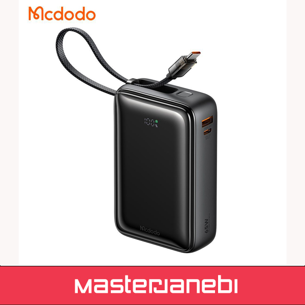 پاوربانک 20000 مک دودو مدل Mcdodo mc-6370 با کابل متصل تایپ سی