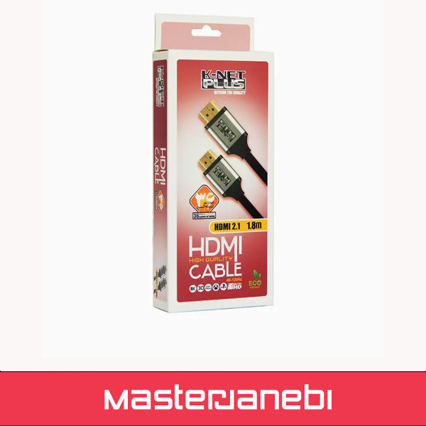 کابل 2.1 HDMI کی نت پلاس 1.8 متری KP-CH21018