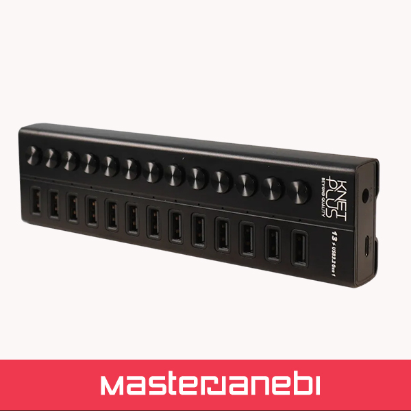 هاب 13 پورت USB 3.2 کی نت پلاس KP-HA113