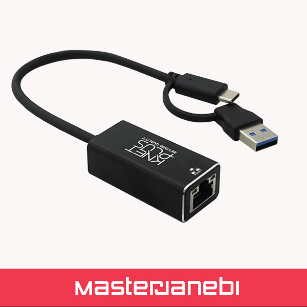 مبدل Type C به LAN کی نت پلاس KP-LA01