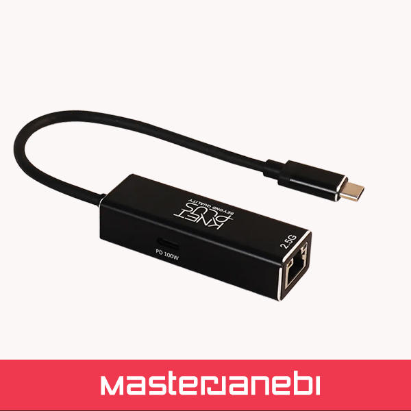 مبدل Type C به LAN کی نت پلاس KP-LA25P