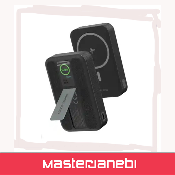 پاوربانک وایرلس 10000 پاورولوژی Powerology Vision – Qi2 MagSafe Power Bank PPB20910