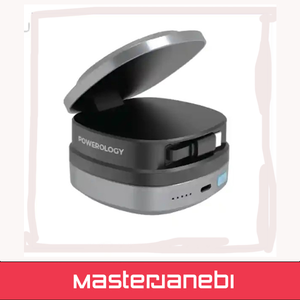 پاور بانک وایرلس 10000 چند منظوره پاورولوژی Powerology Lyons Power Bank PPBFT04BK