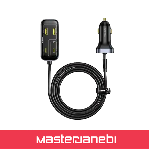 شارژر فندکی 6 پورت 110 وات بیسوس Baseus BackseatPal L1 C00081100121-00