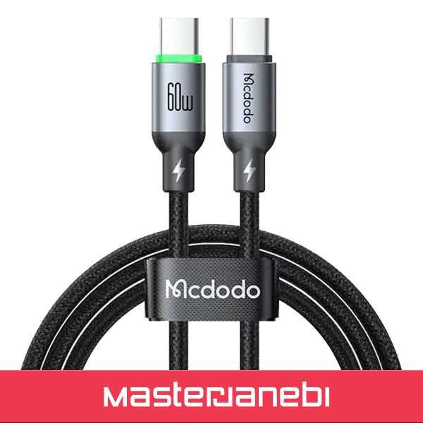 کابل شارژ دو سر تایپ سی 60 وات 1 متر مک دودو Mcdodo Cab Luma Type-C Cable CA-6870