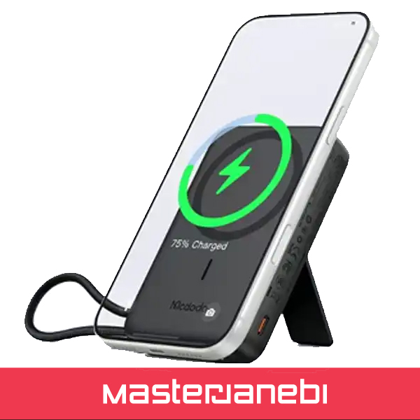 پاوربانک وایرلس 10000 با کابل متصل تایپ سی مک دودو Mcdodo Uni-Power Power Bank MC-865