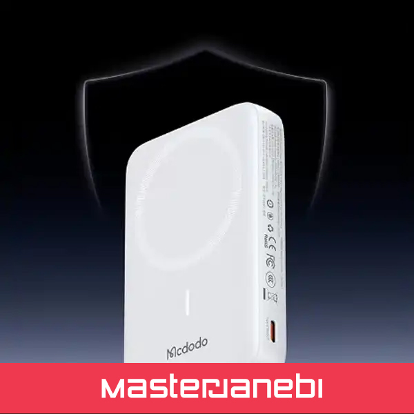 پاوربانک وایرلس 10000 با کابل متصل تایپ سی مک دودو Mcdodo Uni-Power Power Bank MC-865