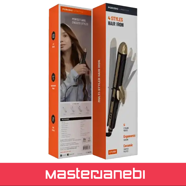 اتو مو 4 کاره پرودو Porodo 4 Style Hair Iron PD-LFST109