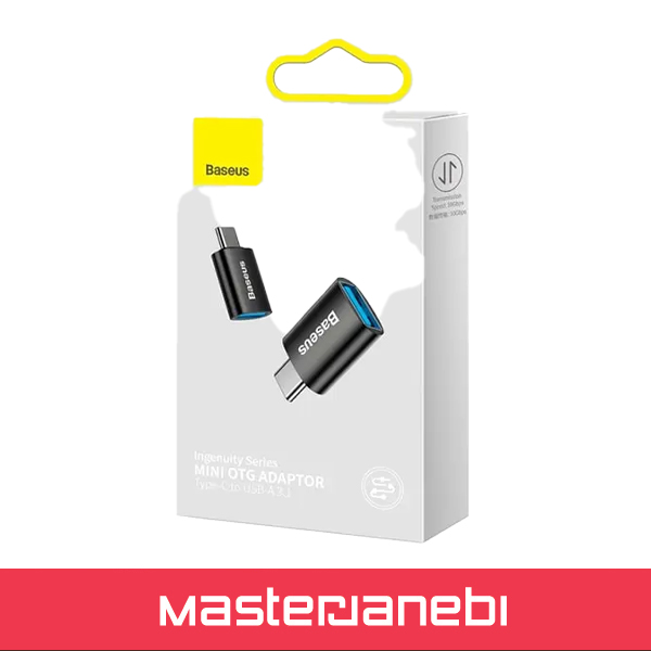 مبدل او تی جی تایپ سی به یو اس بی بیسوس Baseus Ingenuity Mini OTG Adaptor Type C to USB-A 3.1 ZJJQ000001 مبدل او تی جی تایپ سی به یو اس بی بیسوس Baseus Ingenuity Mini OTG Adaptor Type C to USB-A 3.1 ZJJQ000001