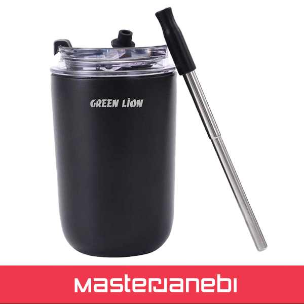 Green Lion Vacuum Travel Mug Lite GNVATMUG280BK