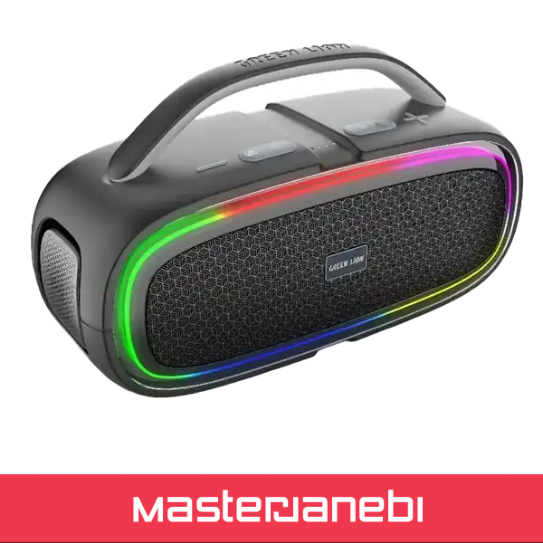 اسپیکر بلوتوثی 100 وات گرین لاین Green Lion Beam Plus Wireless Speaker GNBMPLSSPBK