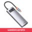 Baseus Metal Gleam 6 in 1 Multifunctional Type-C HUB CAHUB-CW0G