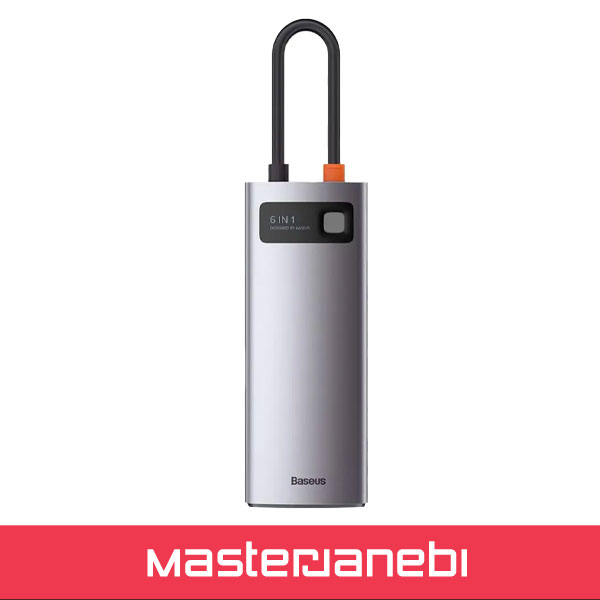 Baseus Metal Gleam 6 in 1 Multifunctional Type-C HUB CAHUB-CW0G