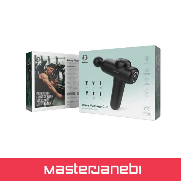 Green Lion Wave Massage Gun GNWVEMASGUNBK
