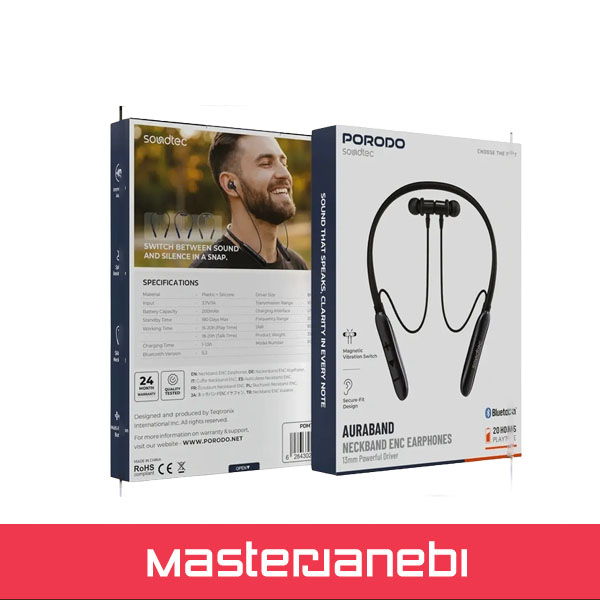 Porodo Soundtec Neckband PDMT30BK