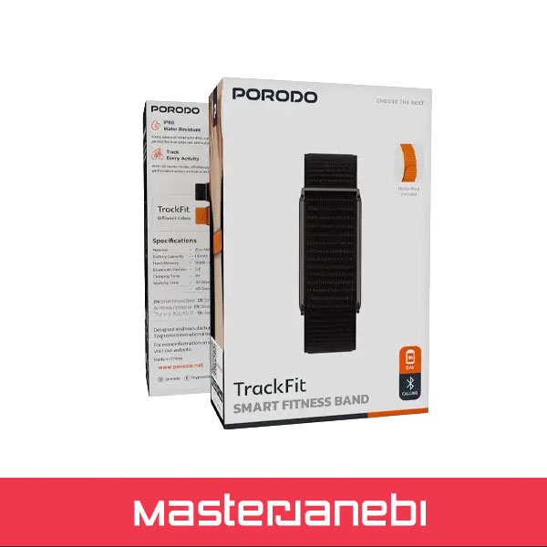 Porodo TrackFit Smart Fitness Band PDSB10625BK