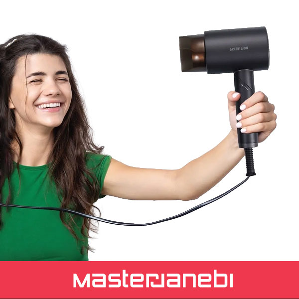 سشوار گرین لاین Green Lion Foldable Hair Dryer GNFLAIRDRYGY