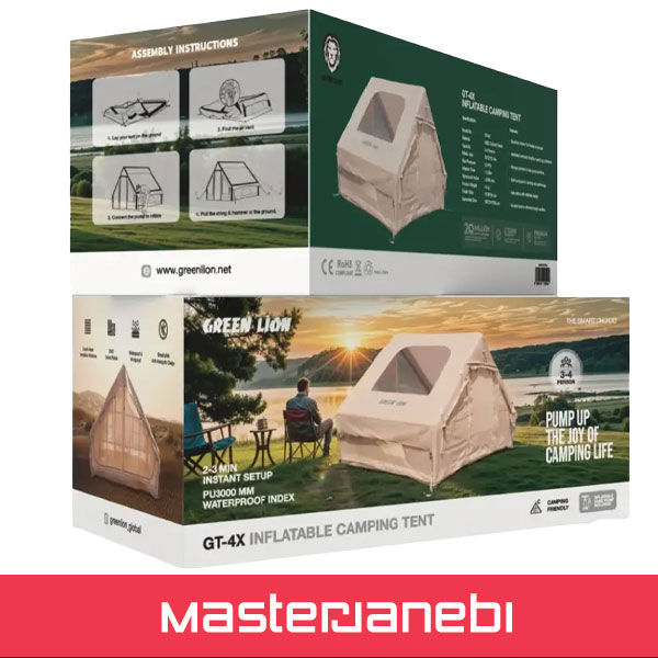 چادر مسافرتی گرین لاین Green Lion GT-4X Camping Tent GNGT4XTENTBG Green Lion GT-4X Camping Tent GNGT4XTENTBG
