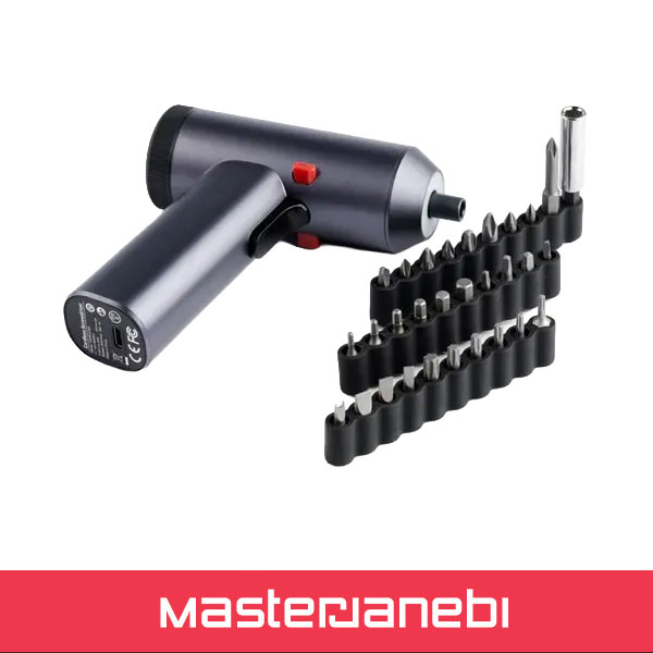 ست پیچ گوشتی شارژی 30 عددی پاورلولوژِی Powerology Electric Screwdriver Gun P30IN1CSS Powerology Electric Screwdriver Gun P30IN1CSS