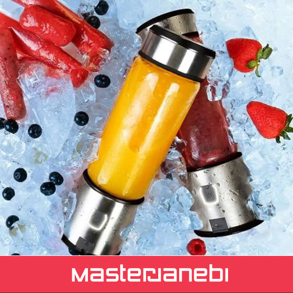 مخلوط کن شارژی 6 تیغه پاورولوژی Powerology 6 Blades Portable and Rechargeable Juicer and Blender P6BPJBK Powerology 6 Blades Portable and Rechargeable Juicer and Blender P6BPJBK