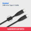 Powerology Braided USB-C To USB-C Data Cable PBCC2BK