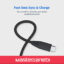 Powerology Braided USB-C To USB-C Data Cable PBCC2BK