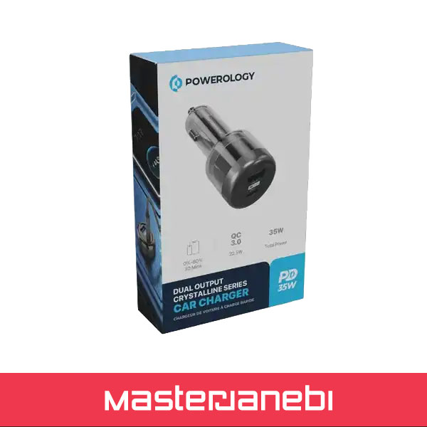 Powerology 35W Transparent Car Charger PCCSR017