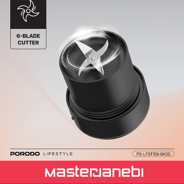 Porodo Lifestyle 6-Blade Portable Blender PD-LFST159-BKOG