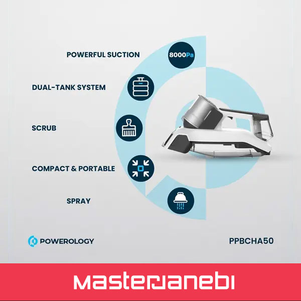 Powerology Cordless Spot Cleaner PPBCHA50