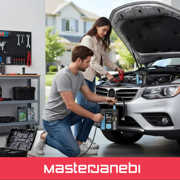 Powerology 3-In-1 Jump Starter & Tire Inflator PPBCHA96BKBU