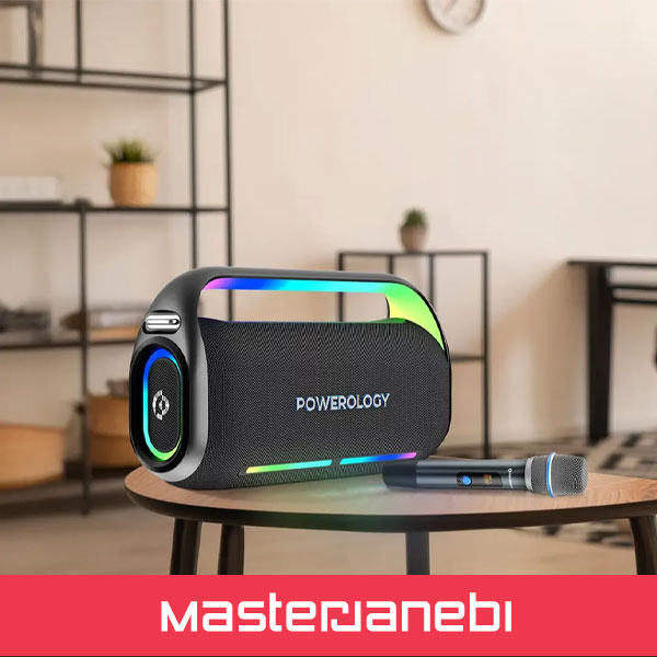 اسپیکر بلوتوثی پاورولوژی Powerology Deep Bass Party Speaker PWLAU012