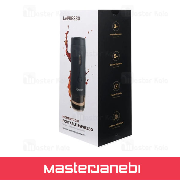 LePresso Momento 2.0 Portable Espresso LPPESSMBK