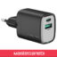 Green Lion Supra 33W EU Wall Charger GN33W1C1AEUBK