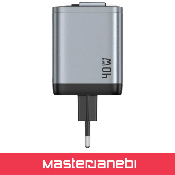 Green Lion GaN Premium EU Plug Wall Charger 40W GNGAN40WEUGY