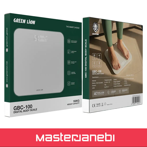 Green Lion GBC-100 Digital Body Scale GNGWS12BSCAWH