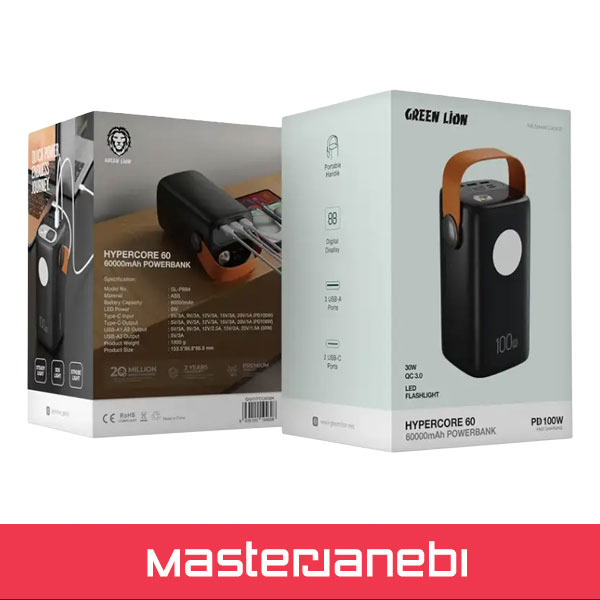 GREEN LION HYPER CORE 60 100W POWER BANK GNHYPCO60