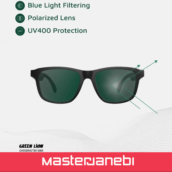 Green Lion Sydney Smart Glasses GNSDNGLSBK