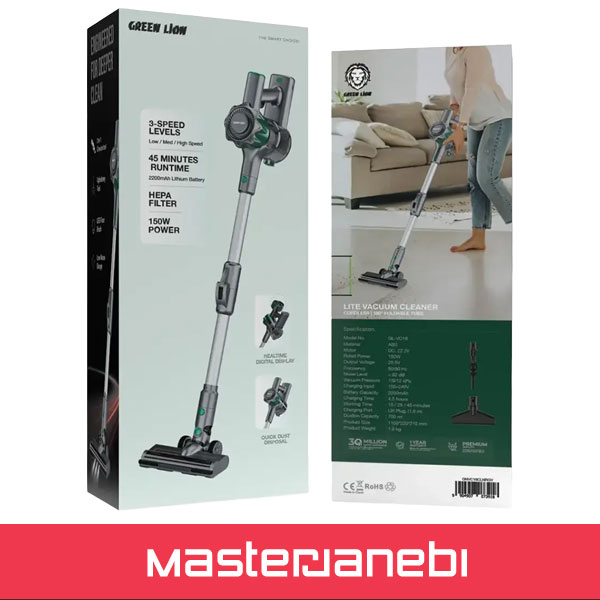 Green Lion Lite Cordless Vacuum Cleaner GNVC16CLNRGY