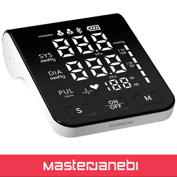 Porodo Digital Blood Pressure Monitor PDB01A2WH
