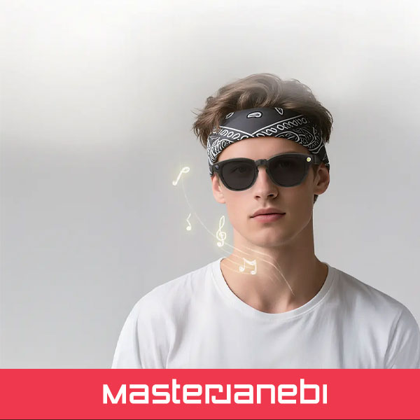 عینک هوشمند دوربیندار پاورولوژی PWAICMBK Powerology Lovanni Ai Smart Glasses PWAICMBK